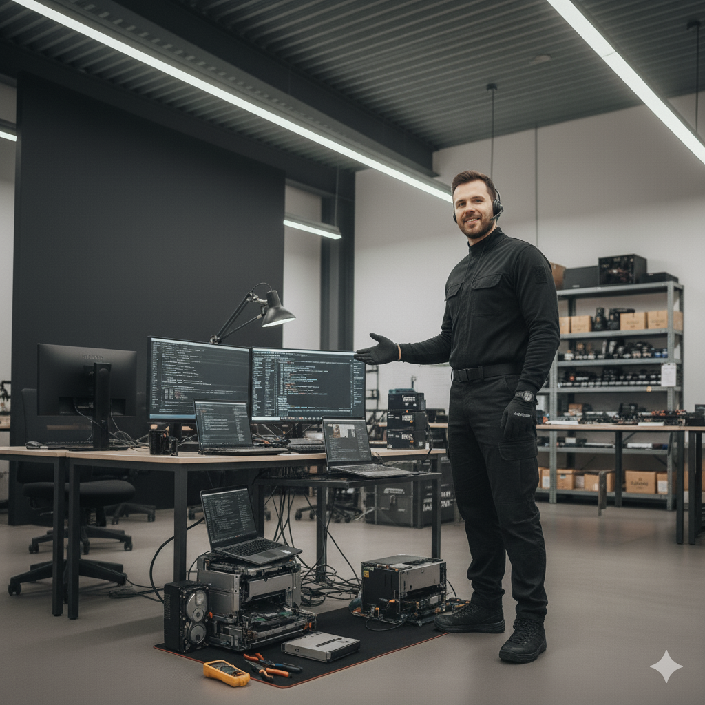 Ambiente de trabalho da Exanix